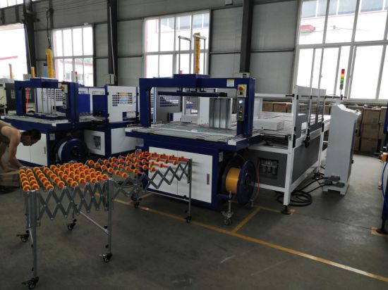 Automatic Corrugated Carton PP Belt Strapping Bundling package Machine