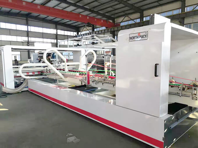 2019-08-22 North Pack Ceramic Roller 4 Color Printing Machine Start Running In Customer Factory