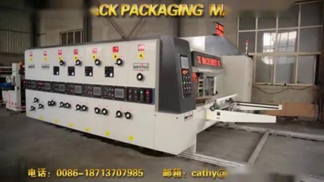 Automatic feeder water ink flexo printing slotting die-cutting carton ...