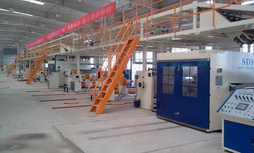 Automatic bottom folding gluing with flexo printing slotting die-cutting and auto bundling machine