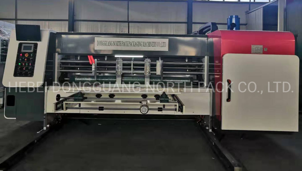 Four Color Corrugated Paper Printing Die-cutting Vibrator Stacker Machine