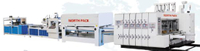 GSZX Online Bottom Folding Hihg Speed Gluing Machine with Auto Flexo Printing Die-cutting Machine and Auto Bunding Machine