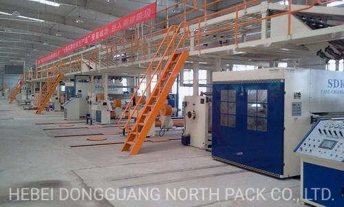 Corrugated Cardboard Production line Helical Knives NC Cutter Off Machine