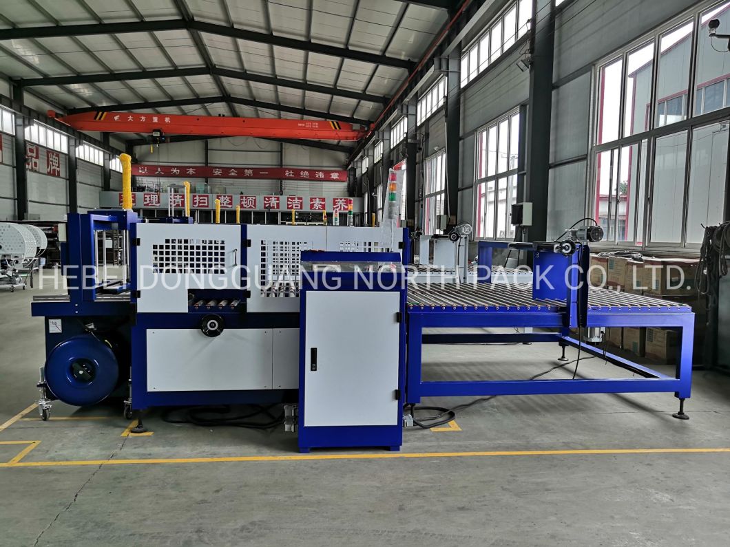 Automatic PP belt carton box tying package machine