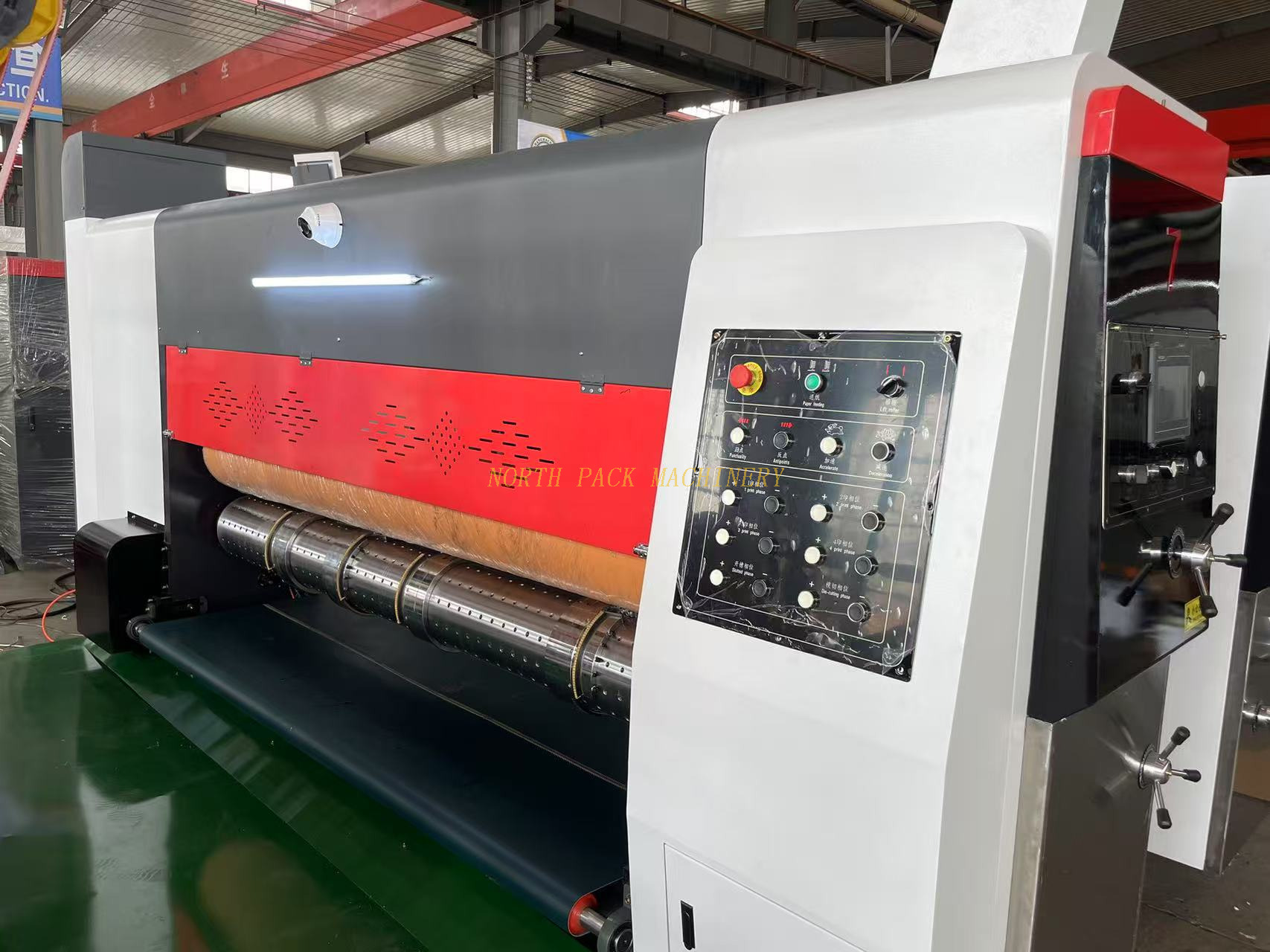 North Pack High Speed Computer Printing Slotting Die-cutting Machine / Ceramic Roller with Doctor Blace Ink System