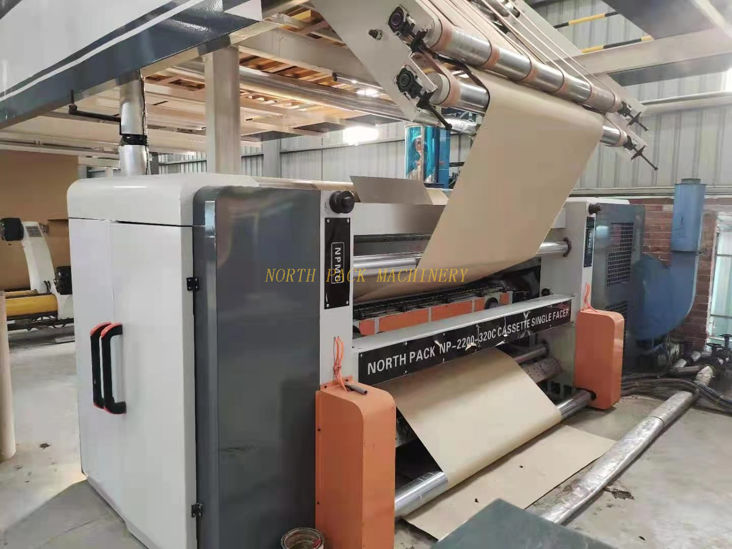 North Pack Cassette Single Facer Machine for Corrugated Cardboard Production Line Fast Change Roller