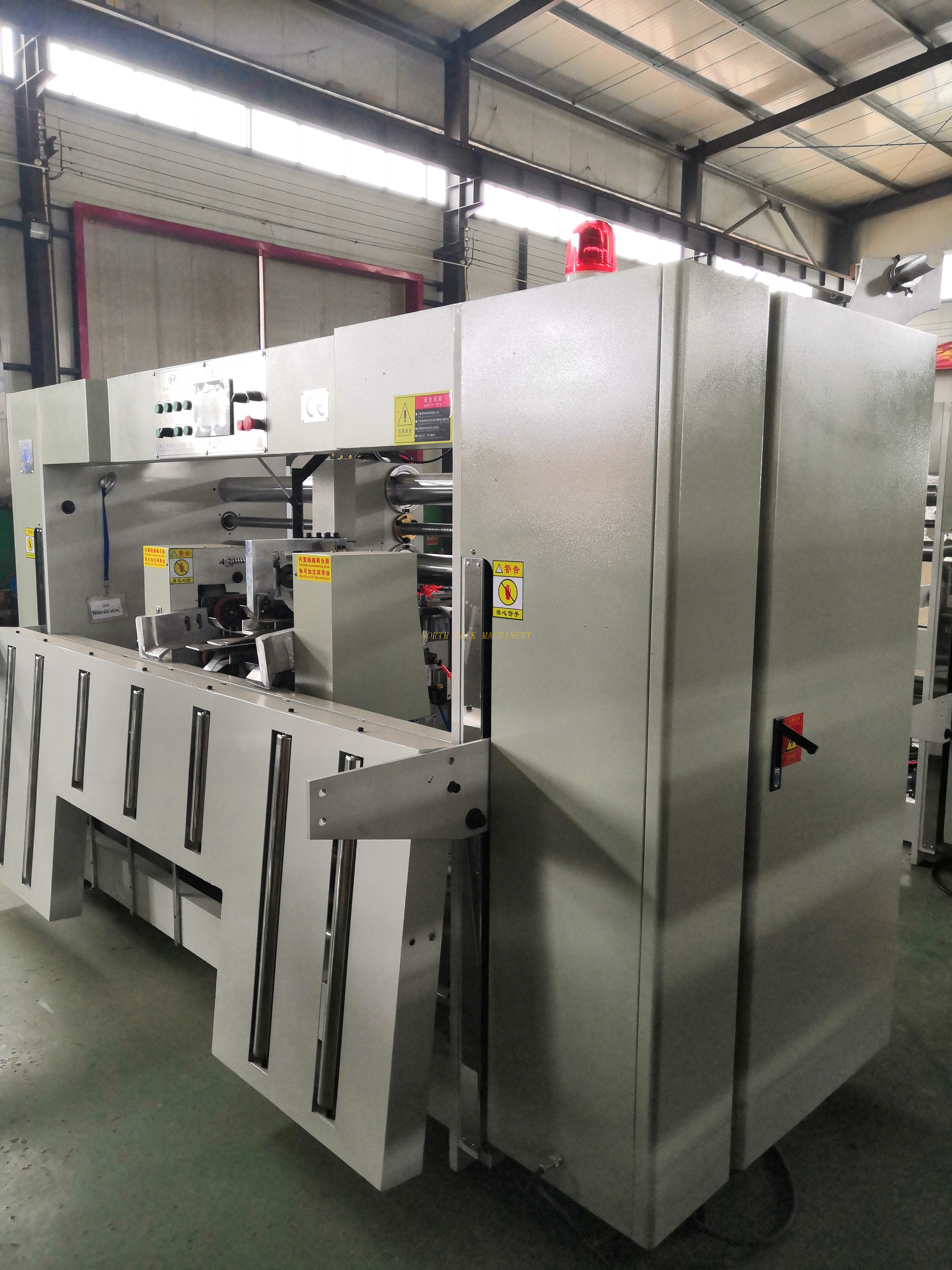 Semi Auto Carton Boxing Stitching Package Machine