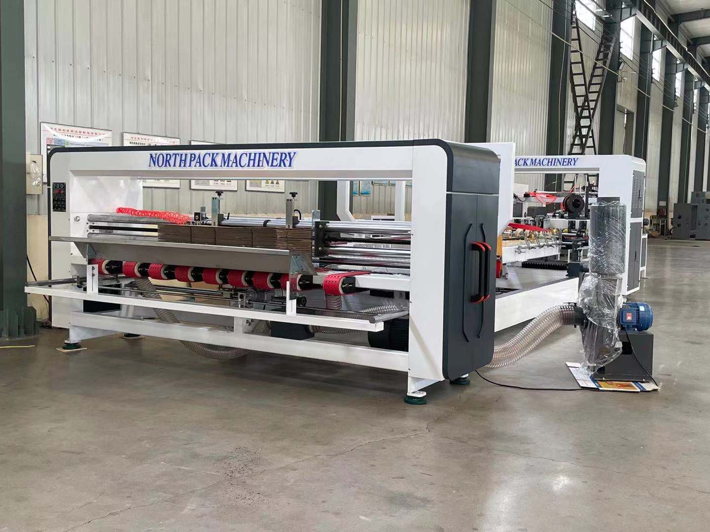 Automatic folder gluing stitching box machine of Corrugated packaging machinery