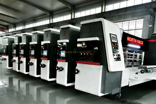 Corrugated Cardboard Flexo Ink Printer Slotter Die Cutter with Stacker Carton Box Make Packaging Machinery