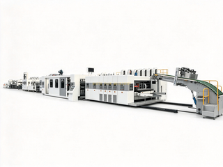 FFG 4-Color Flexo Printing Slotting Die-Cutter Folder Gluer Linkage Line with Servo Control, Auto Bundling & Robotic Palletizer
