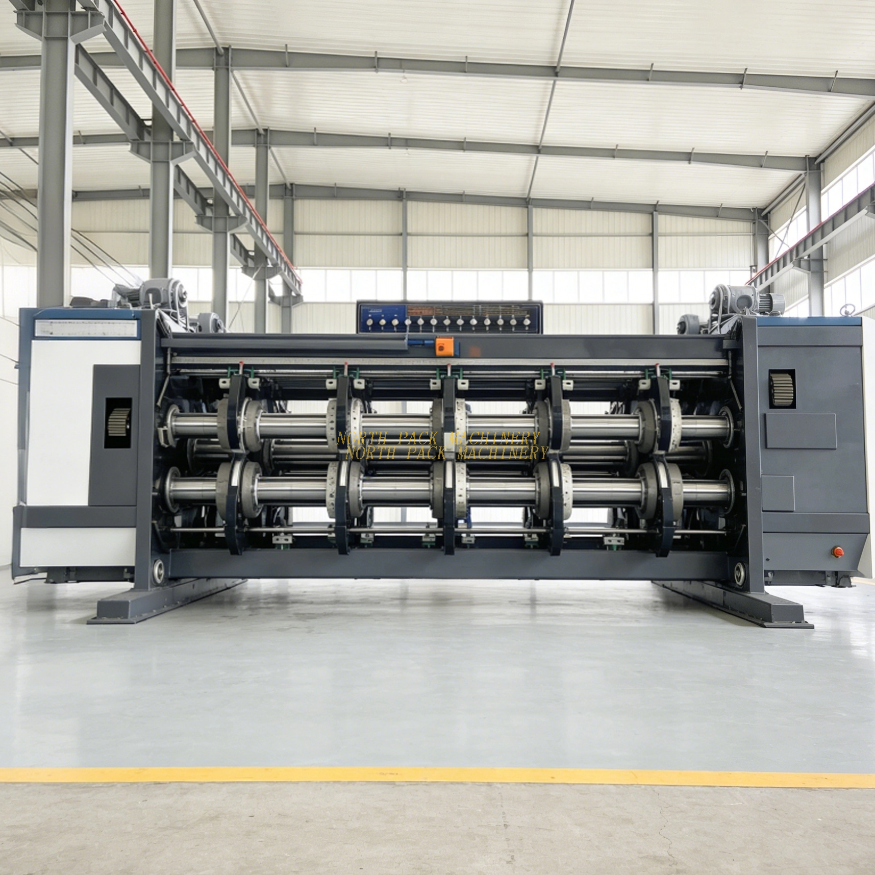 Corrugated Cardboard Flexo Ink Printer Slotter Die Cutter with Stacker Carton Box Make Packaging Machinery