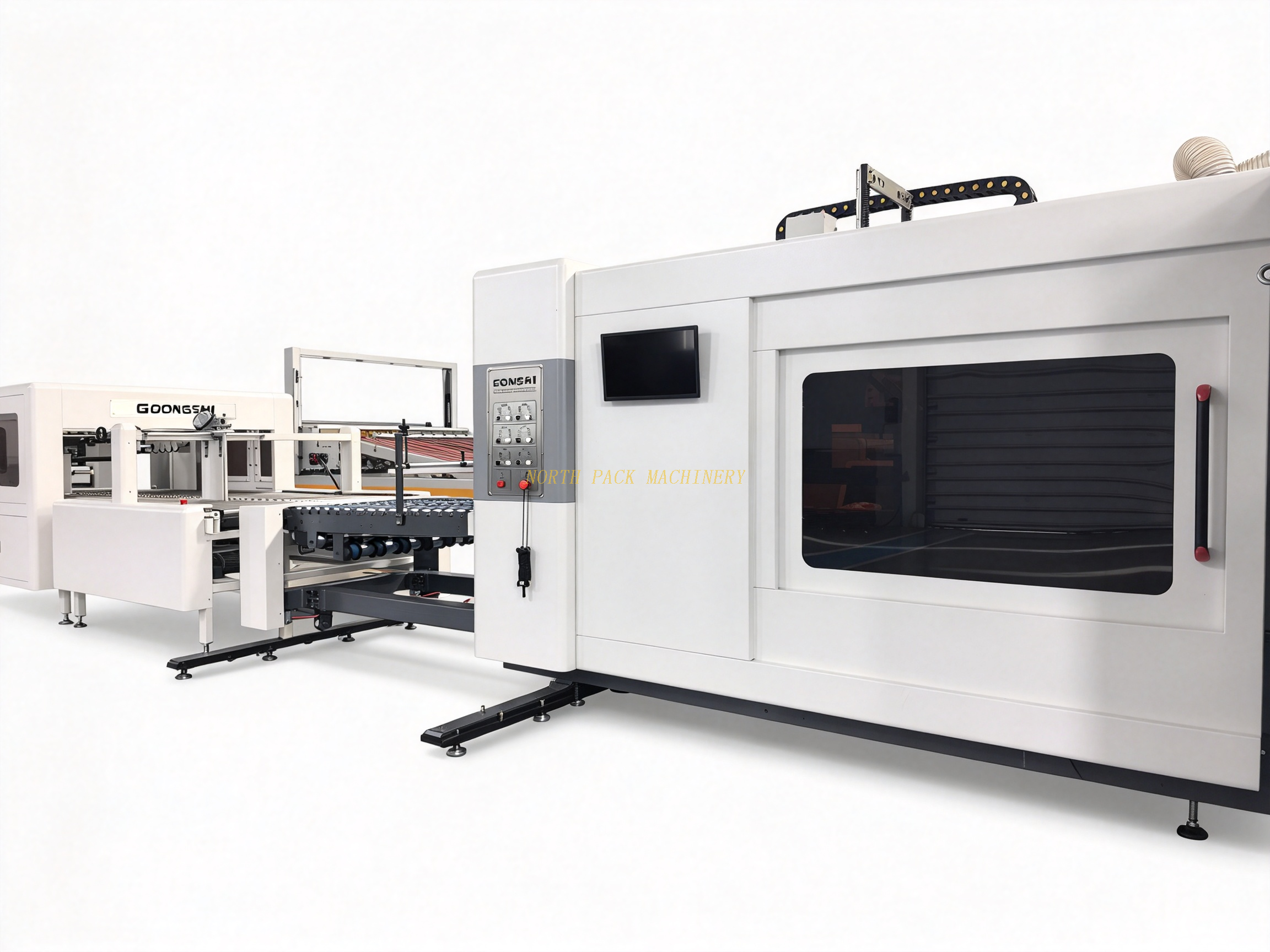 folder gluer box make machine