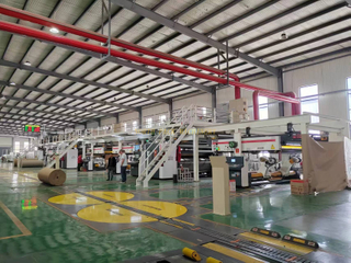 Fully Automatic 3 / 5 / 7 Ply Corrugated Cardboard Production Line High Speed Plant Machine