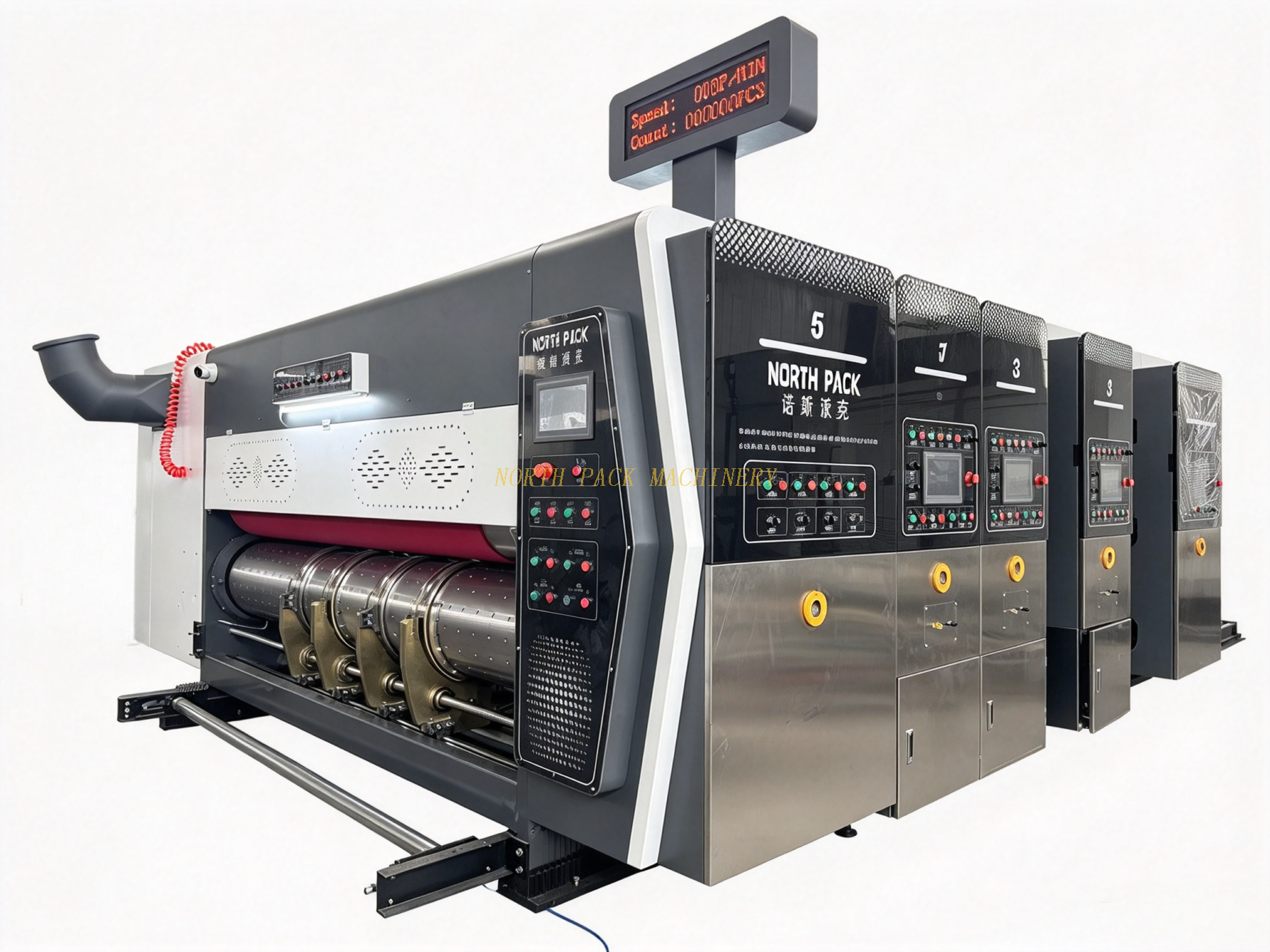 Electric Slotting attached Device Die Cutter Unit