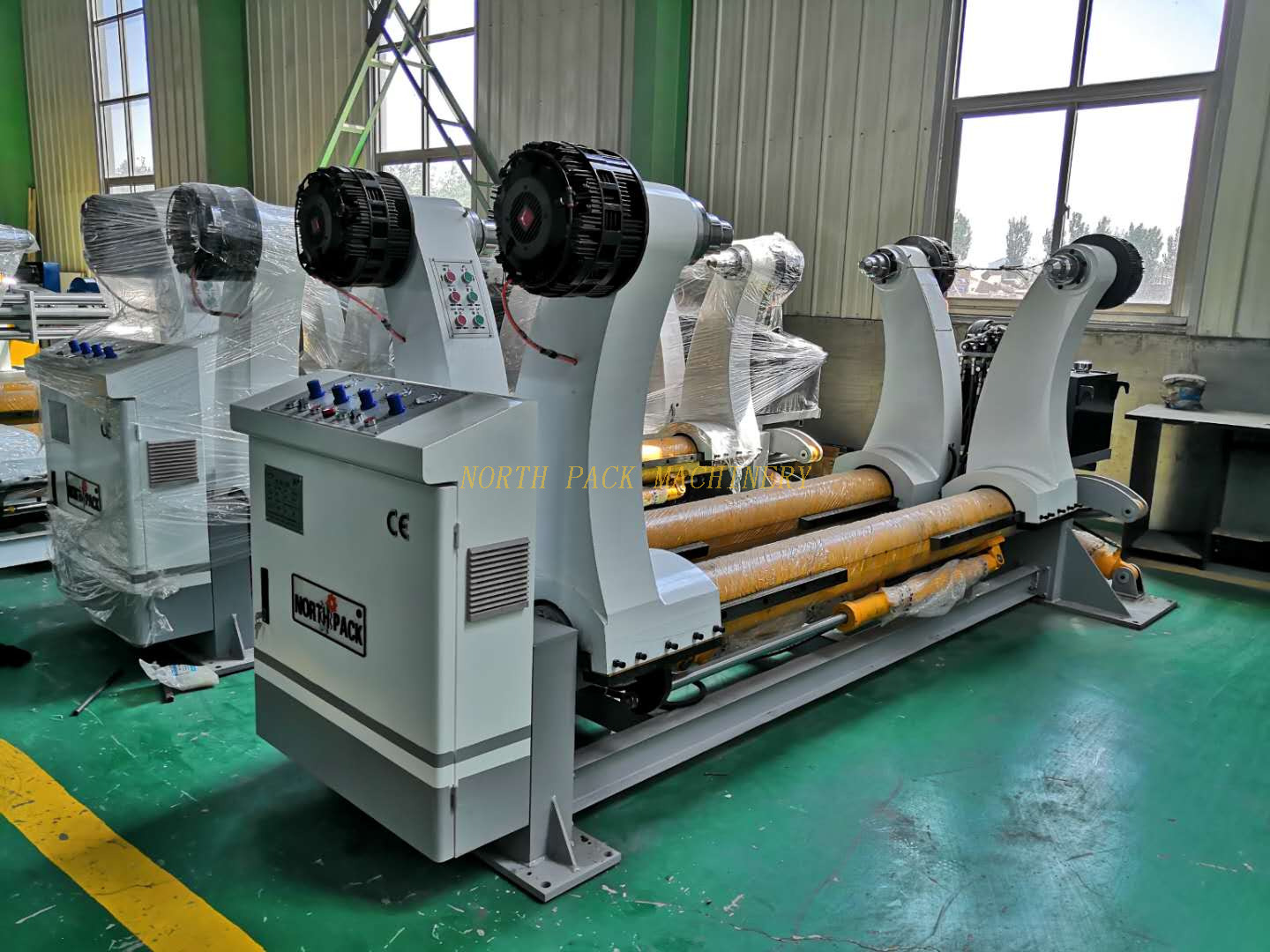 High Speed Automatic Single Facer Corrugated Roll Production Line Packaging Machine Automatic Plant 
