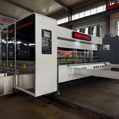 North Pack High Speed Computer Printing Slotting Die-cutting Machine / Ceramic Roller with Doctor Blace Ink System