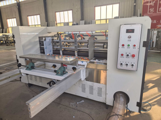 North Pack Lead Edge Thin Blade Slitter Creasing Scoring With Stacker Machine 