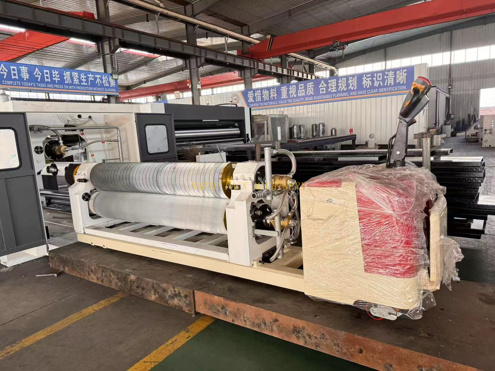 North Pack Cassette Single Facer Machine for Corrugated Cardboard Production Line Fast Change Roller