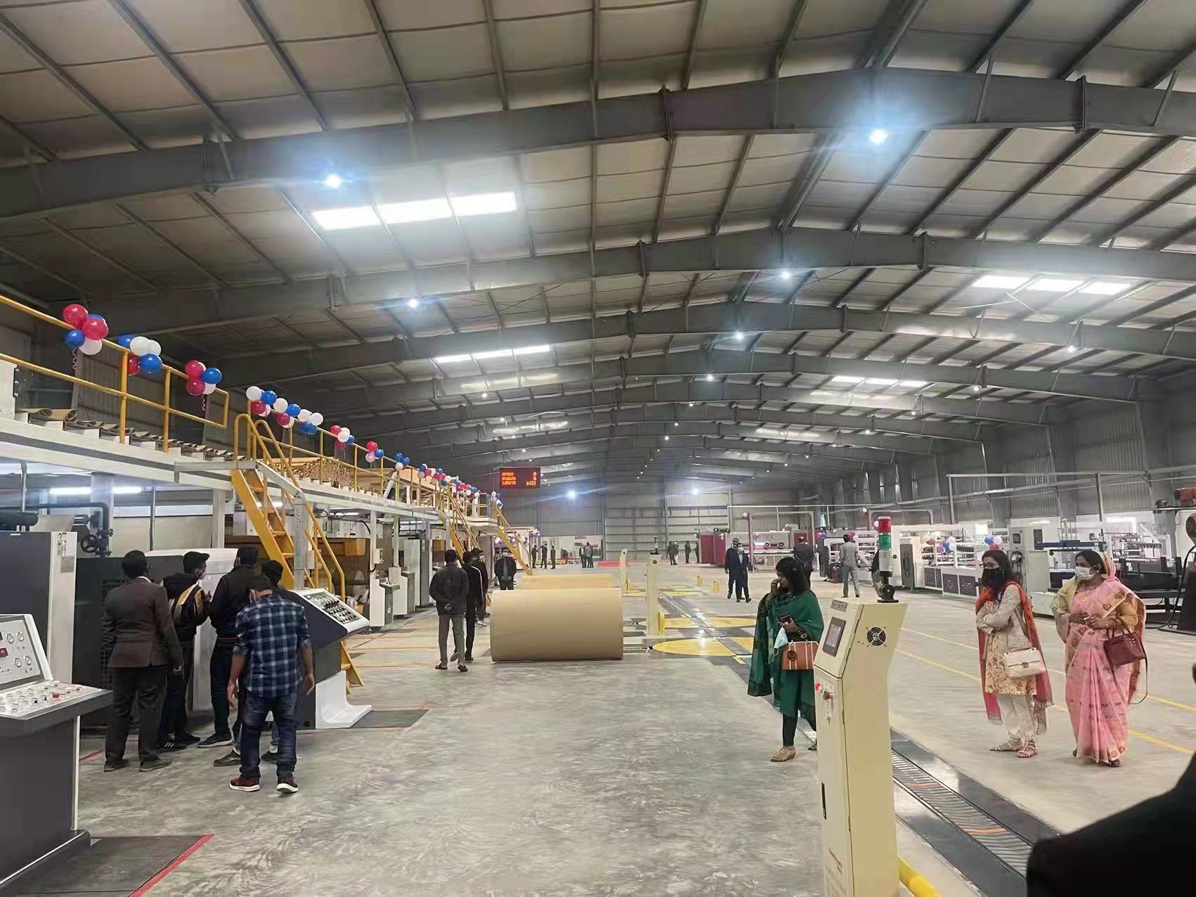 high speed corrugation plant machine